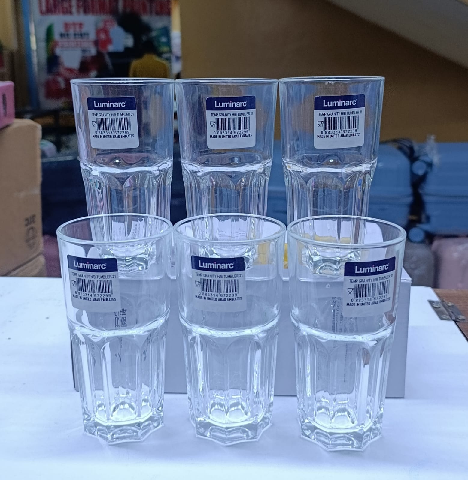 Lumiarc glasses