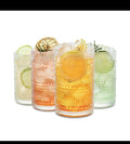 Vintage Embossed Crystal Clear glass